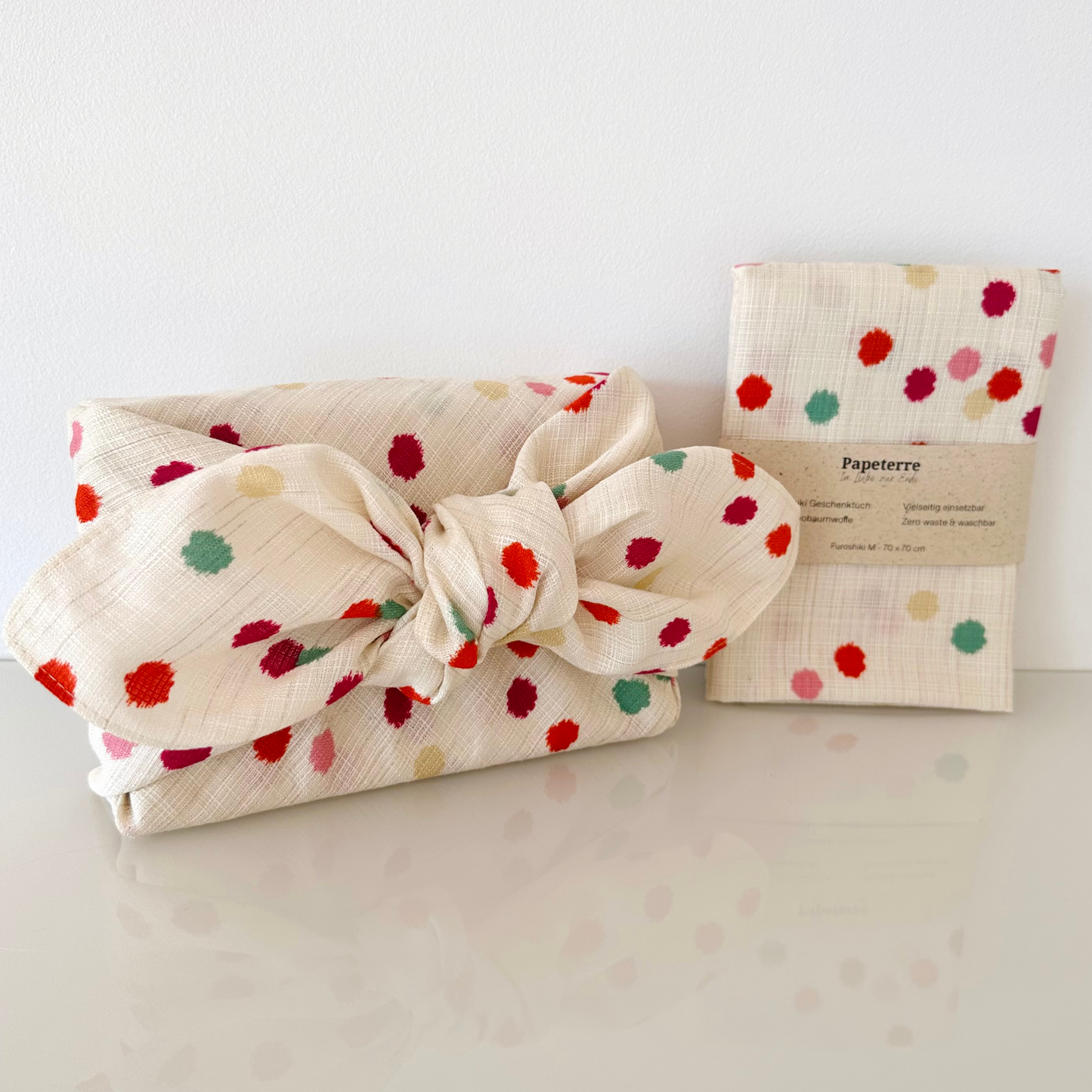 Furoshiki Geschenkverpackung - Fine Dots M